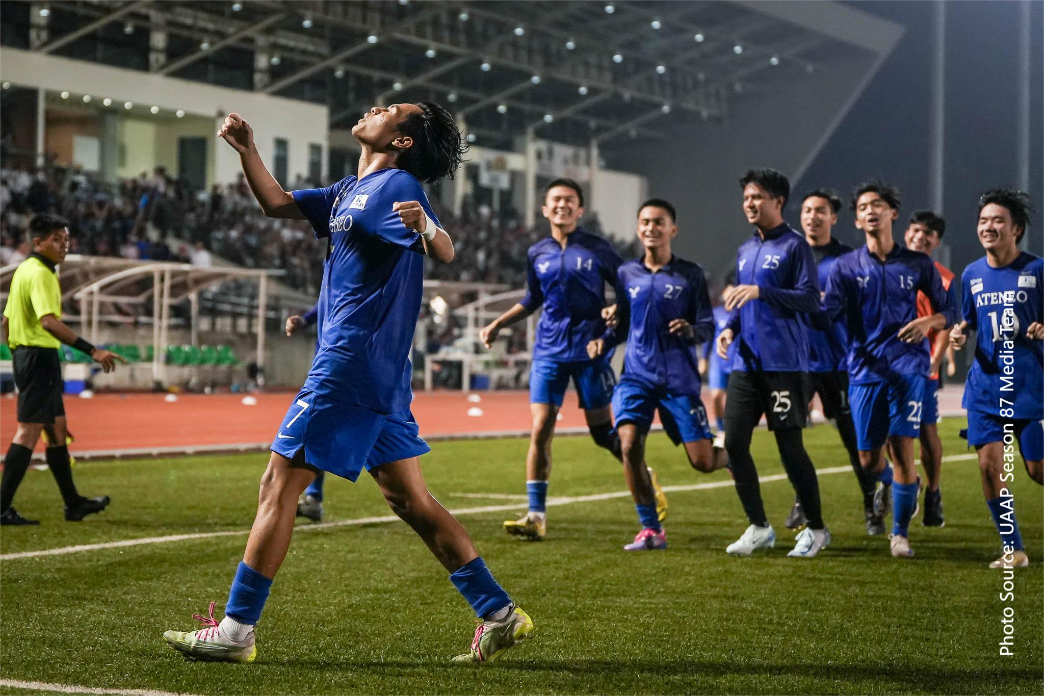 Ateneo Football Team Takes Lead in UAAP Standings After Win Against UP