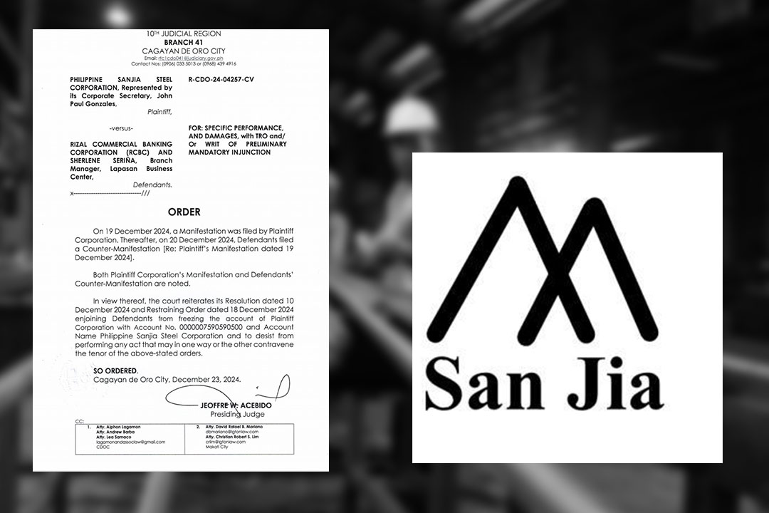 Court Orders RCBC to Unfreeze Philippine Sanjia Steel Corporation Account